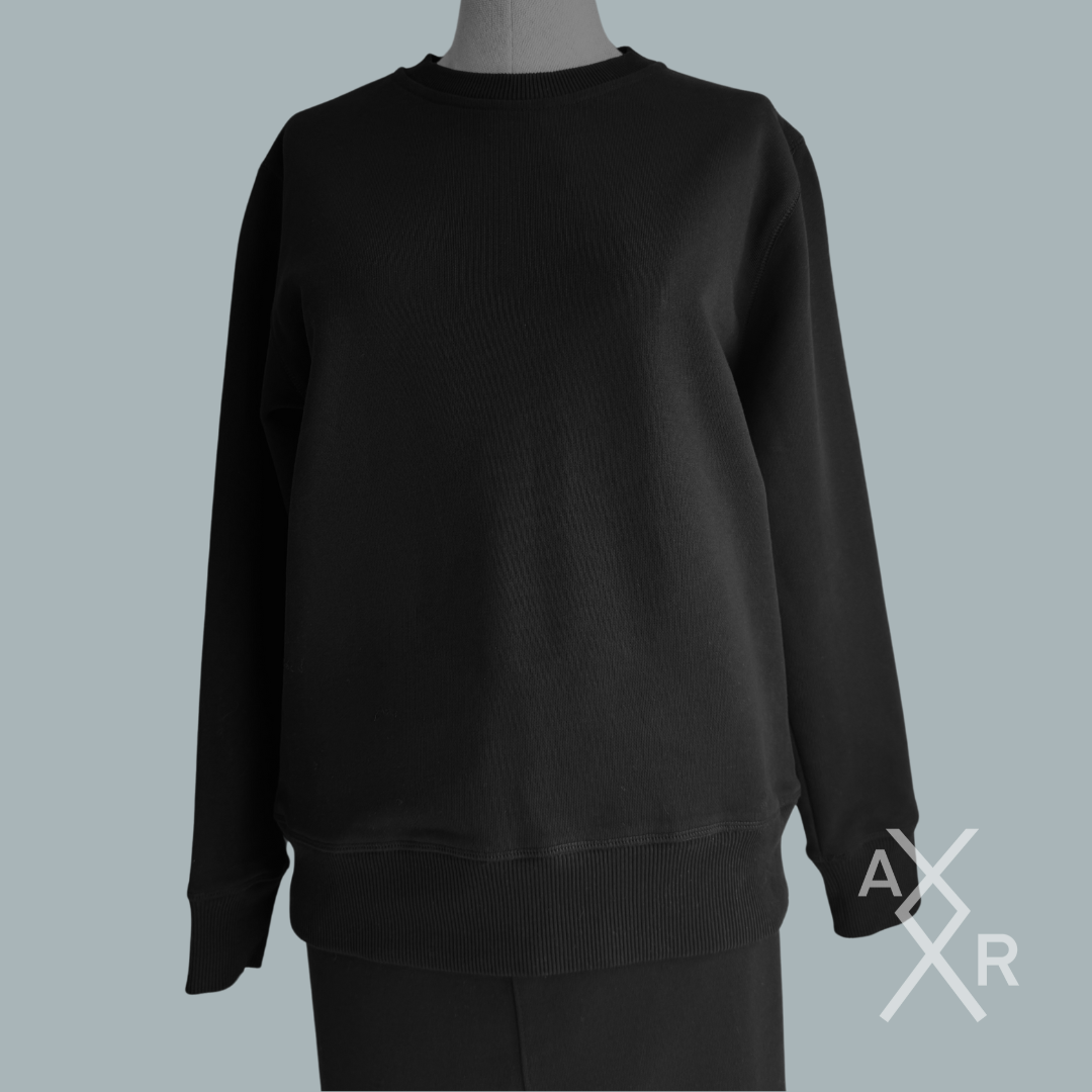 100% Organic Cotton Sweatshirt & Ankle-Length Skirt Set