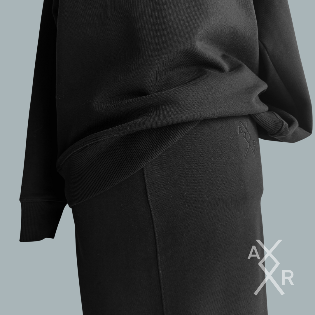 100% Organic Cotton Sweatshirt & Ankle-Length Skirt Set