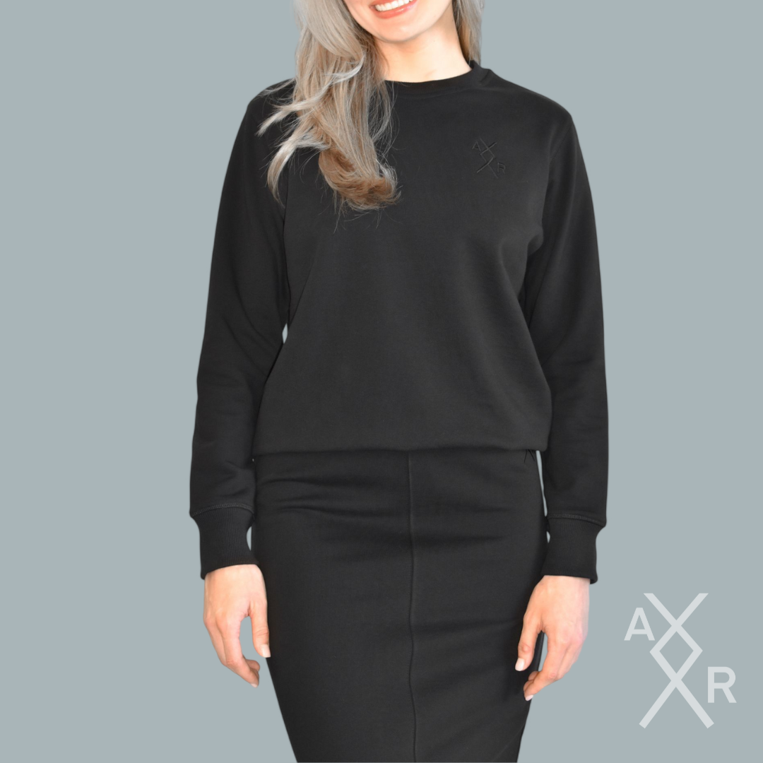 100% Organic Cotton Sweatshirt & Ankle-Length Skirt Set