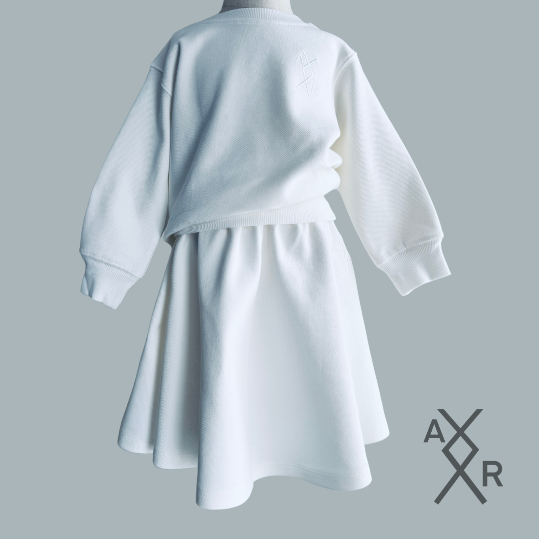 Skirt and top outfit set girls high quality fabric