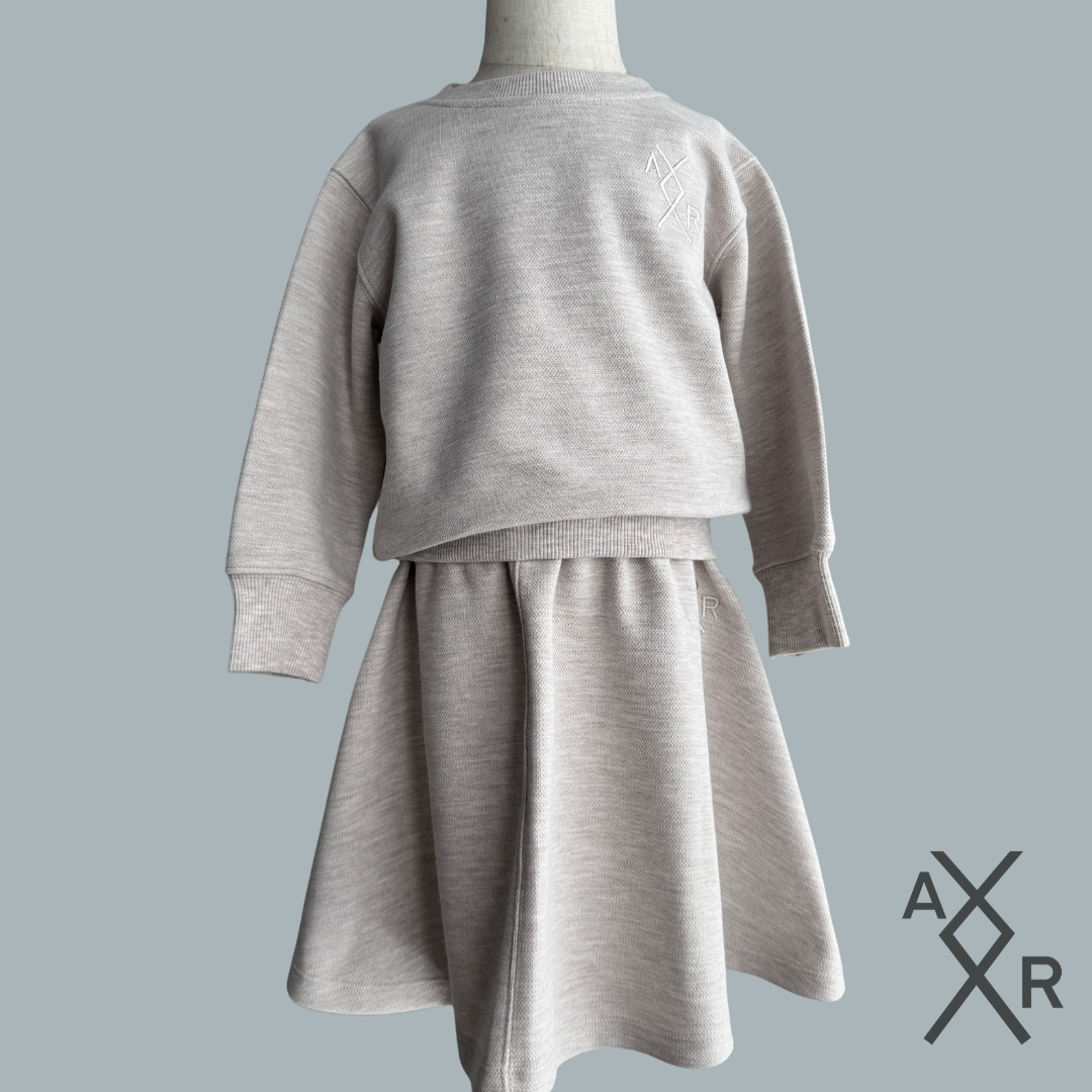 Skirt and top outfit set girls high quality fabric